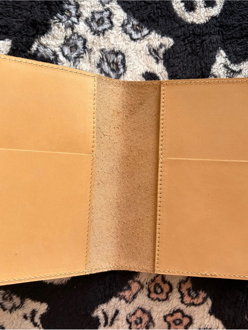 Vintage Map Leather Passport Holder
